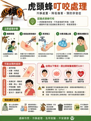 虎頭蜂叮咬處理