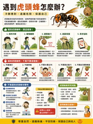 遇到虎頭蜂要怎麼辦